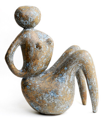Seated Figure in Blue